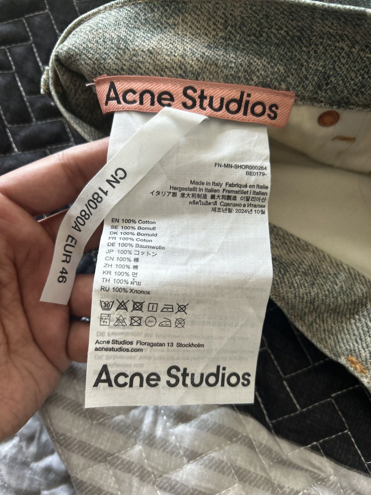 Acne Studios Acne Studios Trompe L’Oeil Keychain Denim Shorts Blue Size US 30 / EU 46 - 3 Thumbnail