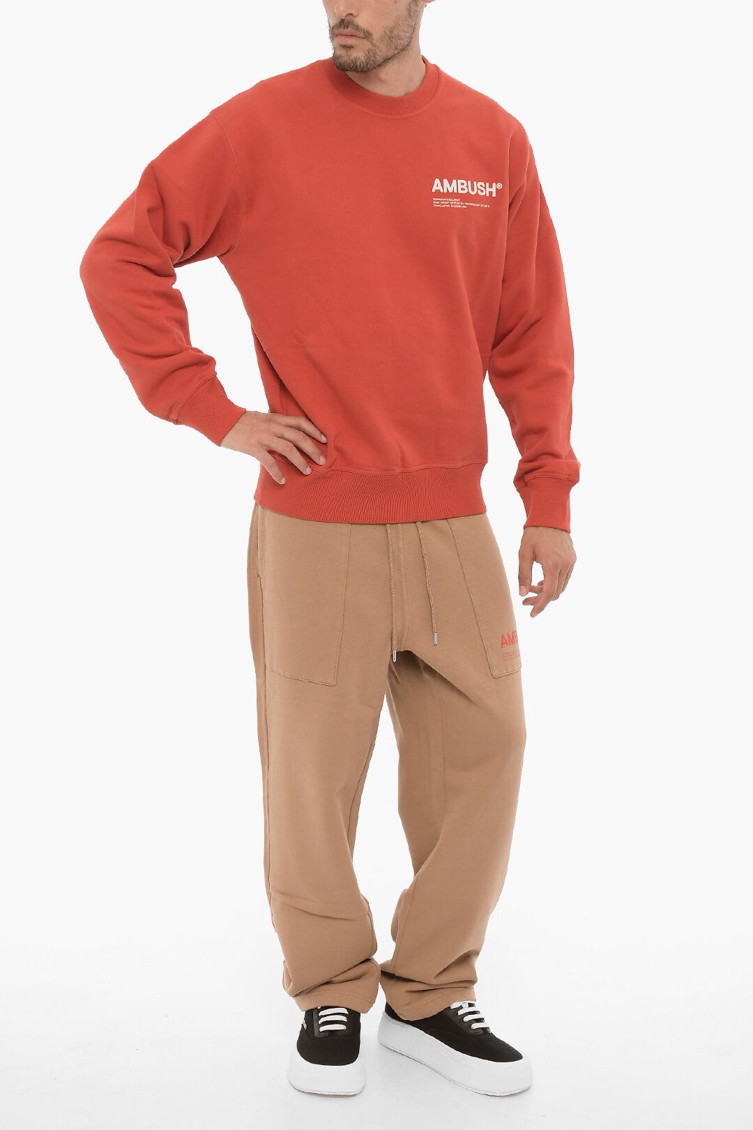 Ambush Design og1mm0925 Crewneck Sweatshirt in Red Size US XXL / EU 58 / 5 - 4 Thumbnail