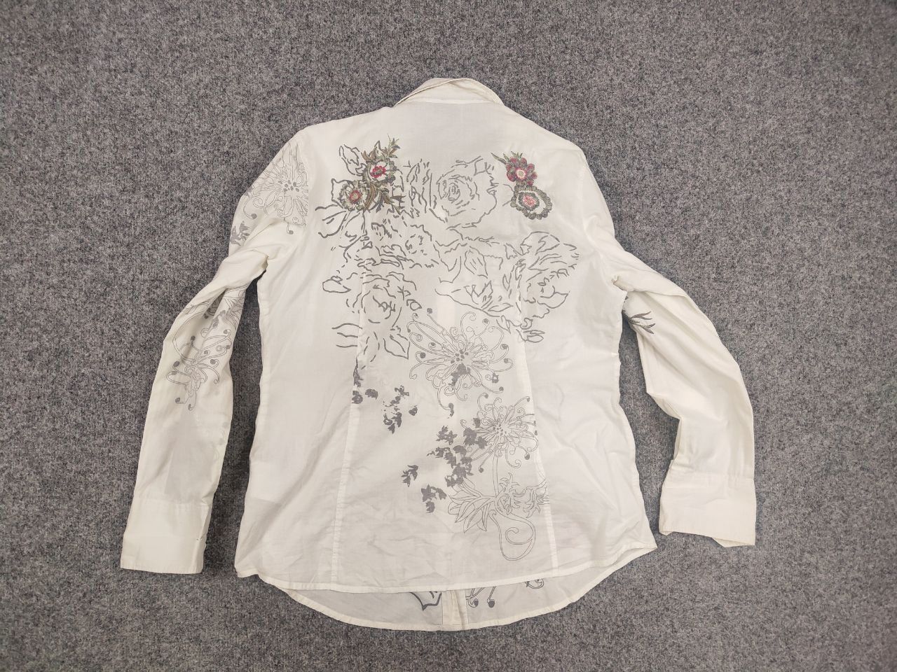 ESPIRIT Esprit Vintage Y2K Style embroidered flower Buttons shirt Size XL / US 12-14 / IT 48-50 - 10 Thumbnail