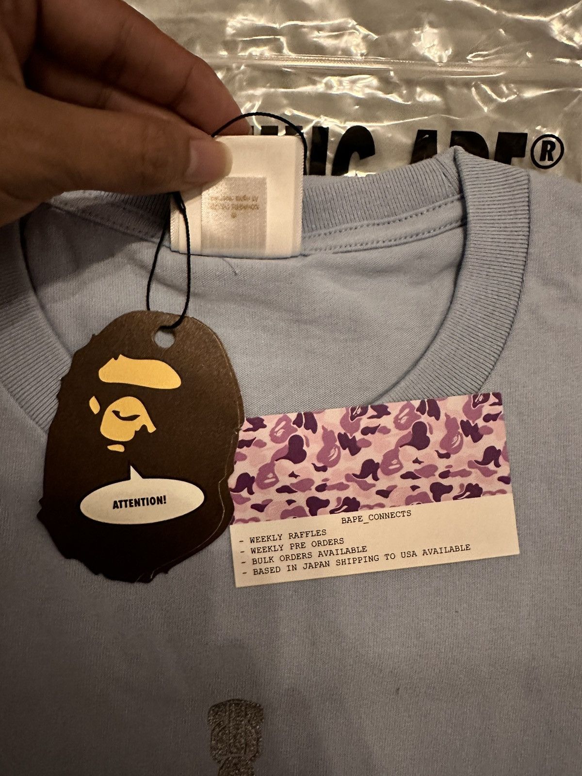 Bape Bape shark logo tee Size US XL / EU 56 / 4 - 3 Thumbnail