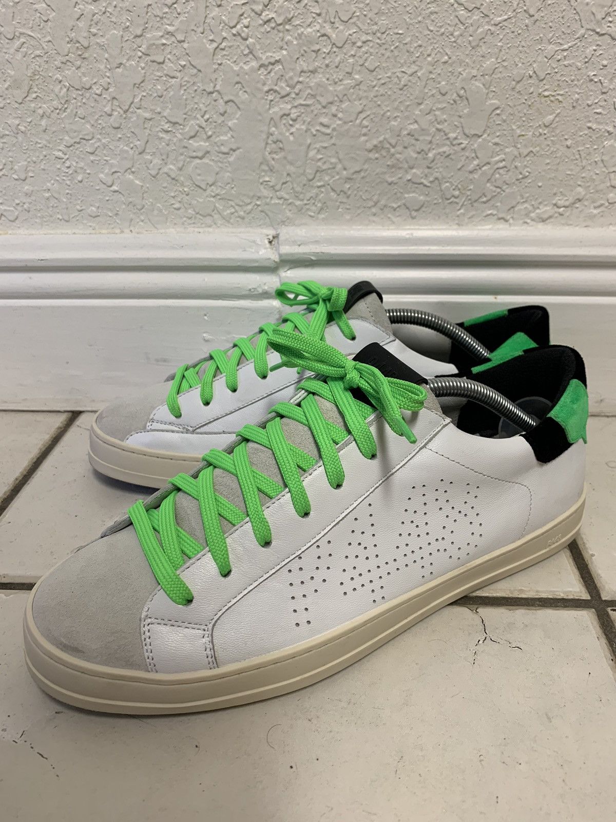 P448 p448 mens leather suede sneakers made in italy size 44 Size US 11 / EU 44 - 1 Thumbnail