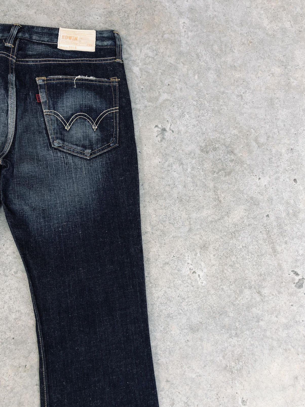 If Six Was Nine Japanese Edwin 511 R Flared Jeans Distressed Jeans Size US 31 - 10 Thumbnail