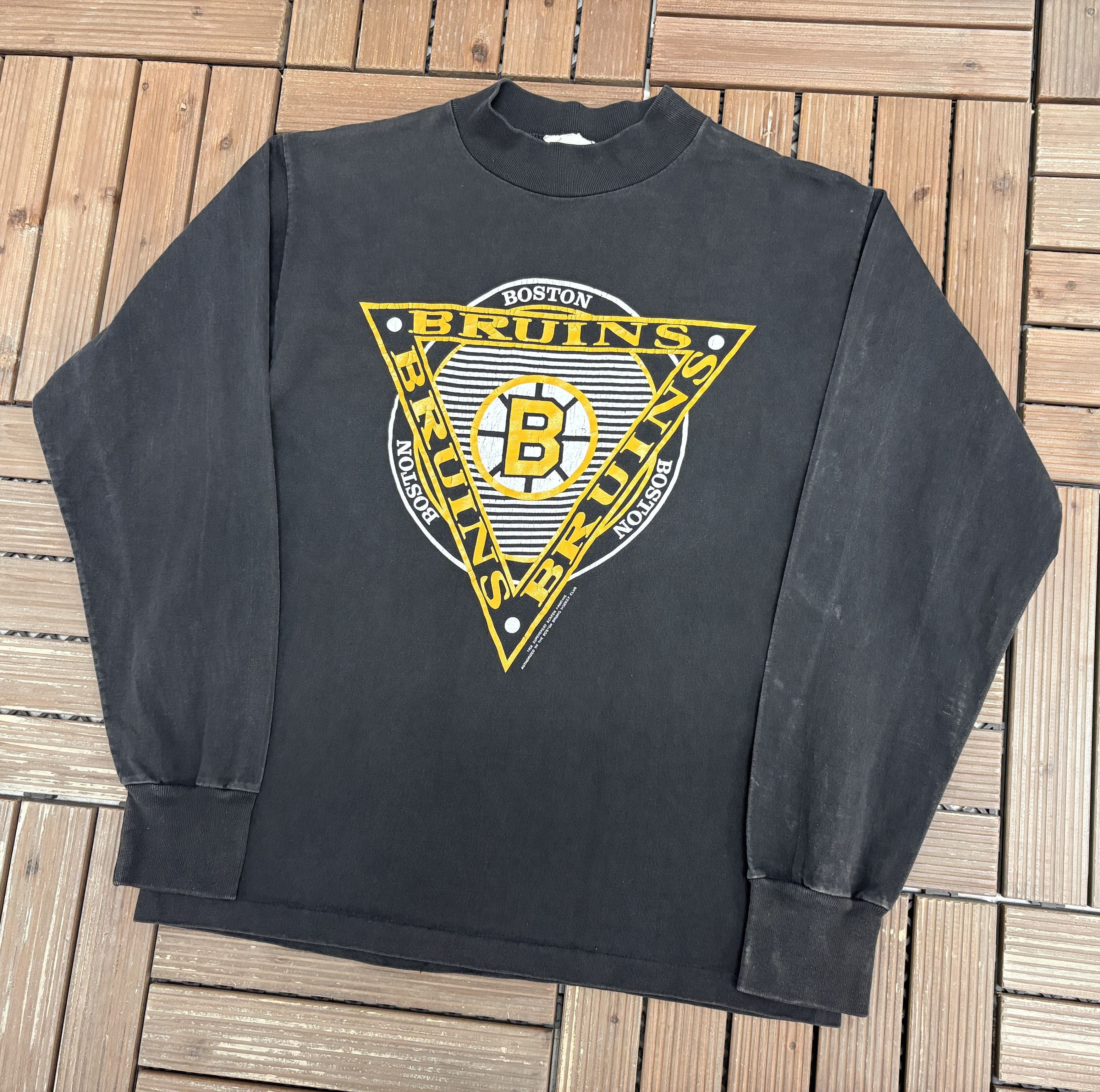 Vintage Boston Bruins Vintage Long Sleeve Black T-Shirt Tee Size US M / EU 48-50 / 2 - 4 Thumbnail