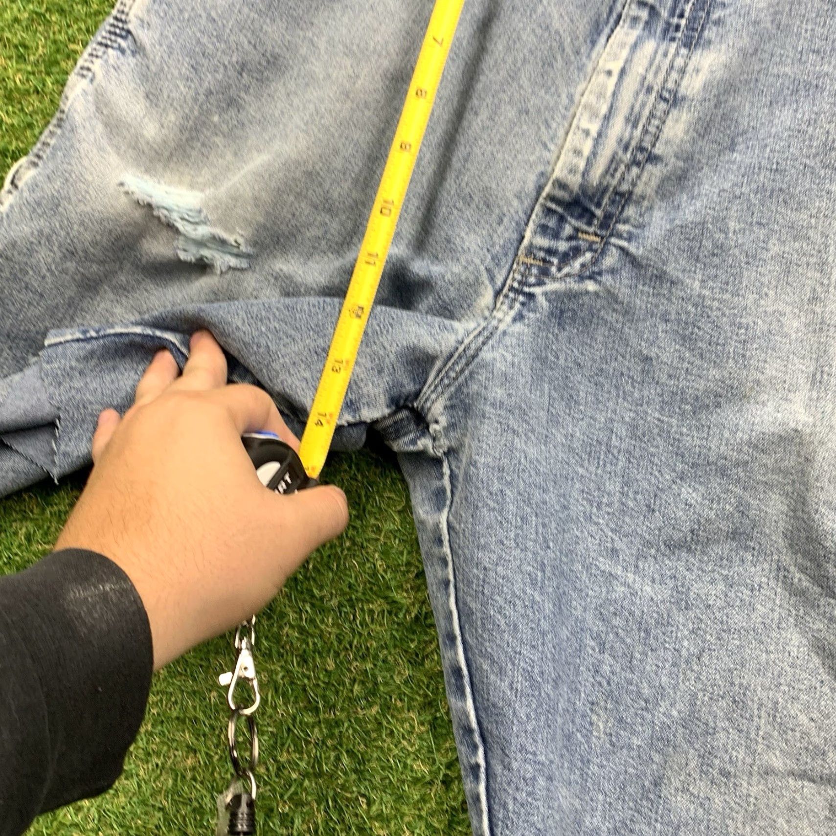 Wrangler VINTAGE Wrangler Jeans Shorts Mens 34 Blue Denim Carpenter Baggy 90s Denim Jeans Short? Size US 34 / EU 50 - 4 Thumbnail