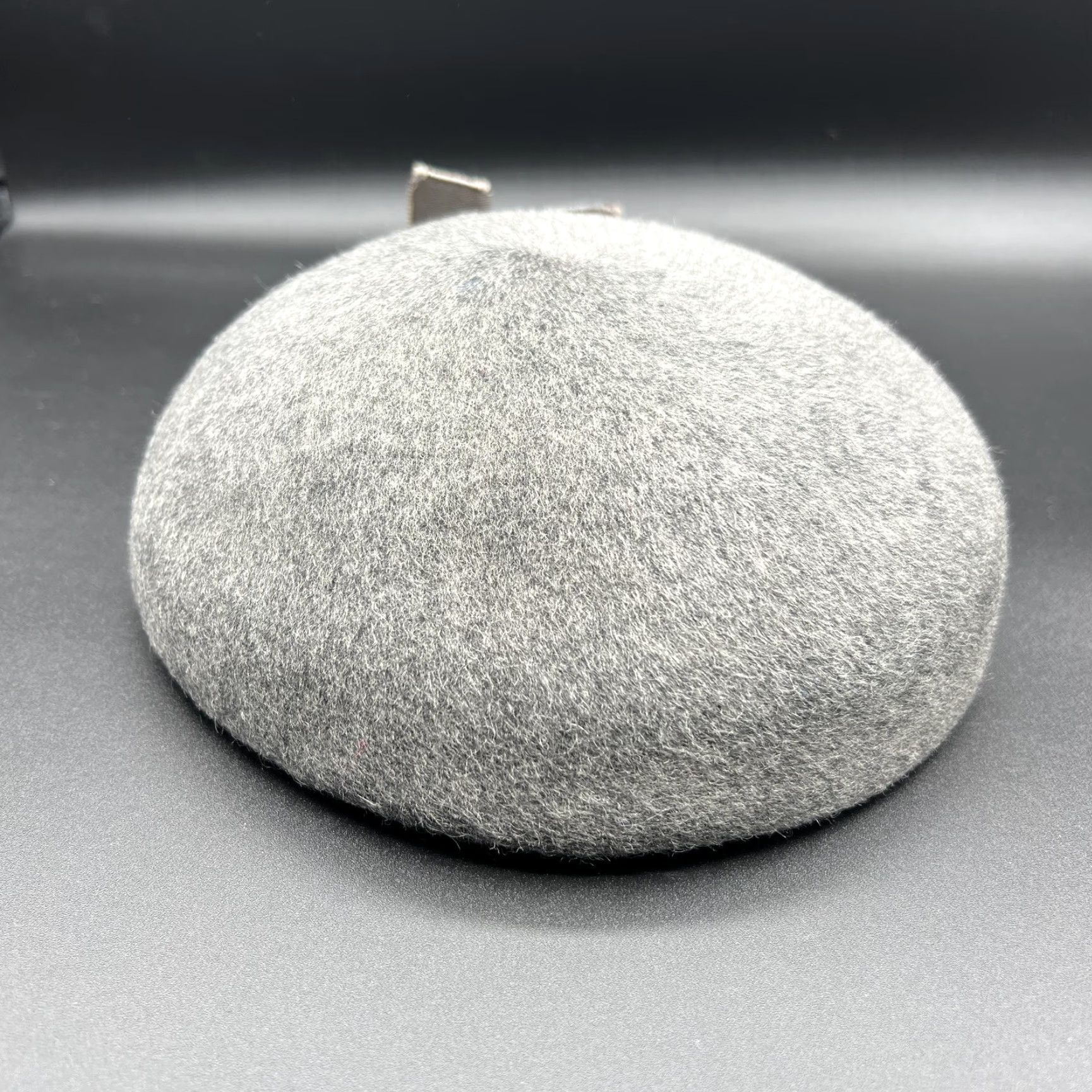 FELT Glenover Hat Womens One Size Gray Wool Felt Beret Bow Pearl Rhinestone Size ONE SIZE - 4 Thumbnail