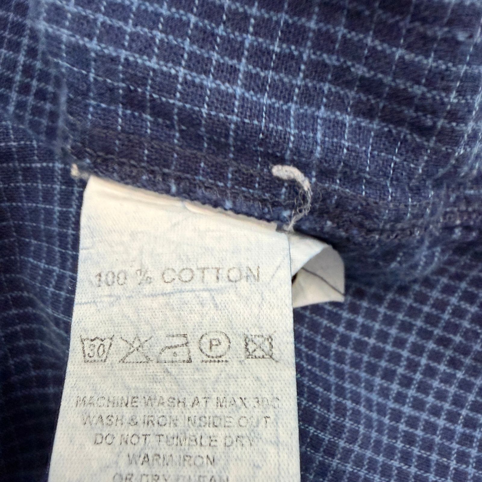 Vintage 32 Bar Blues Button Down Shirt Men's 2XL Blue Plaid Preppy Size US XXL / EU 58 / 5 - 5 Thumbnail