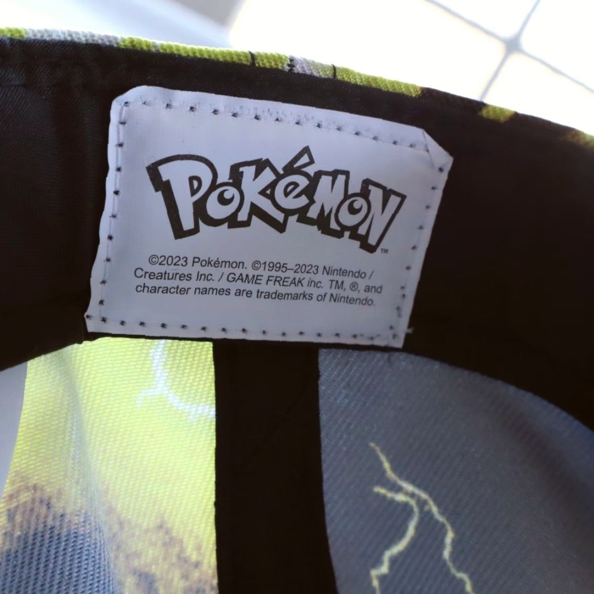 Vintage Bioworld Pikachu Lightning Black Woven Baseball Snapback Hat Men's OS Size ONE SIZE - 6 Thumbnail
