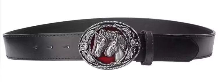 Designer Hip-hop Vintage Belt Riveted Belts Menswear Accessories Size ONE SIZE - 6 Thumbnail