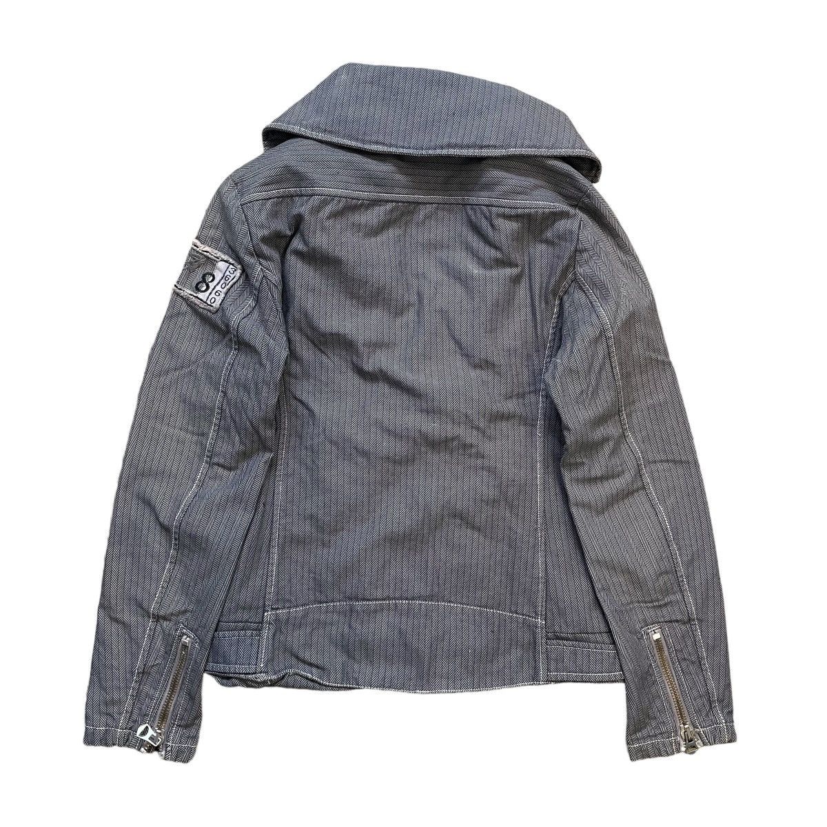Diesel × Vintage VINTAGE Y2K DIESEL HERRINGBONE PEA COAT Size XS / US 0-2 / IT 36-38 - 10 Thumbnail