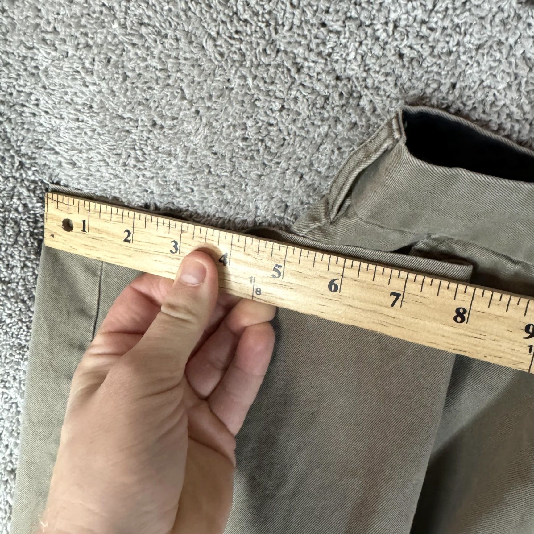 Charles Tyrwhitt Pants Mens 32x34 Khaki Chino Cotton Flat Front