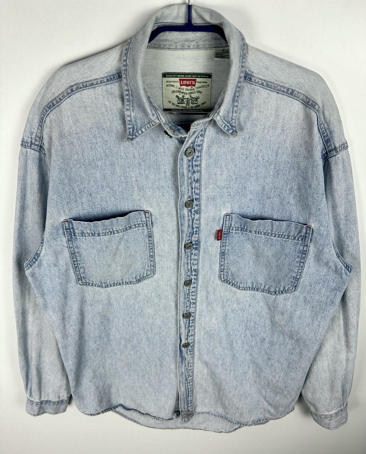 Levi's Levi’s Oversized Long Sleeve Denim Shirt Size US S / EU 44-46 / 1 - 3 Thumbnail