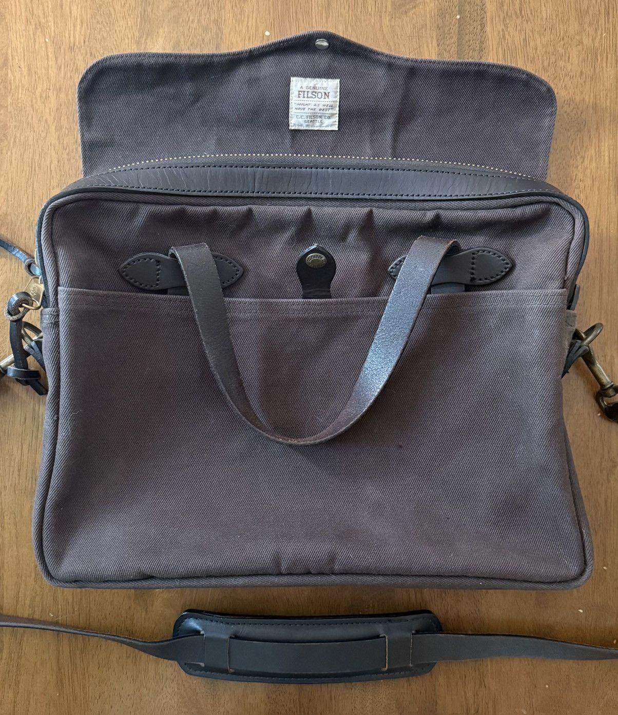 Filson Filson 70256 Original Briefcase Brown USA Size ONE SIZE - 1 Thumbnail