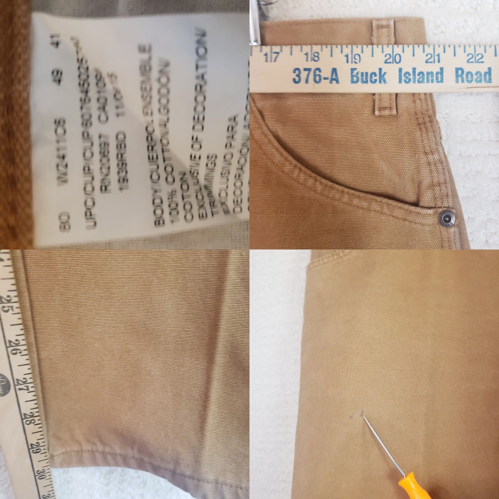Dickies Dickies Canvas Work Pants Relaxed Fit Straight Tan Brown Duck Mens 40x30 Brown Dickies Canvas Work Pants Relaxed Fit Straight Mens 40x30 Size US 40 / EU 56 - 10 Thumbnail