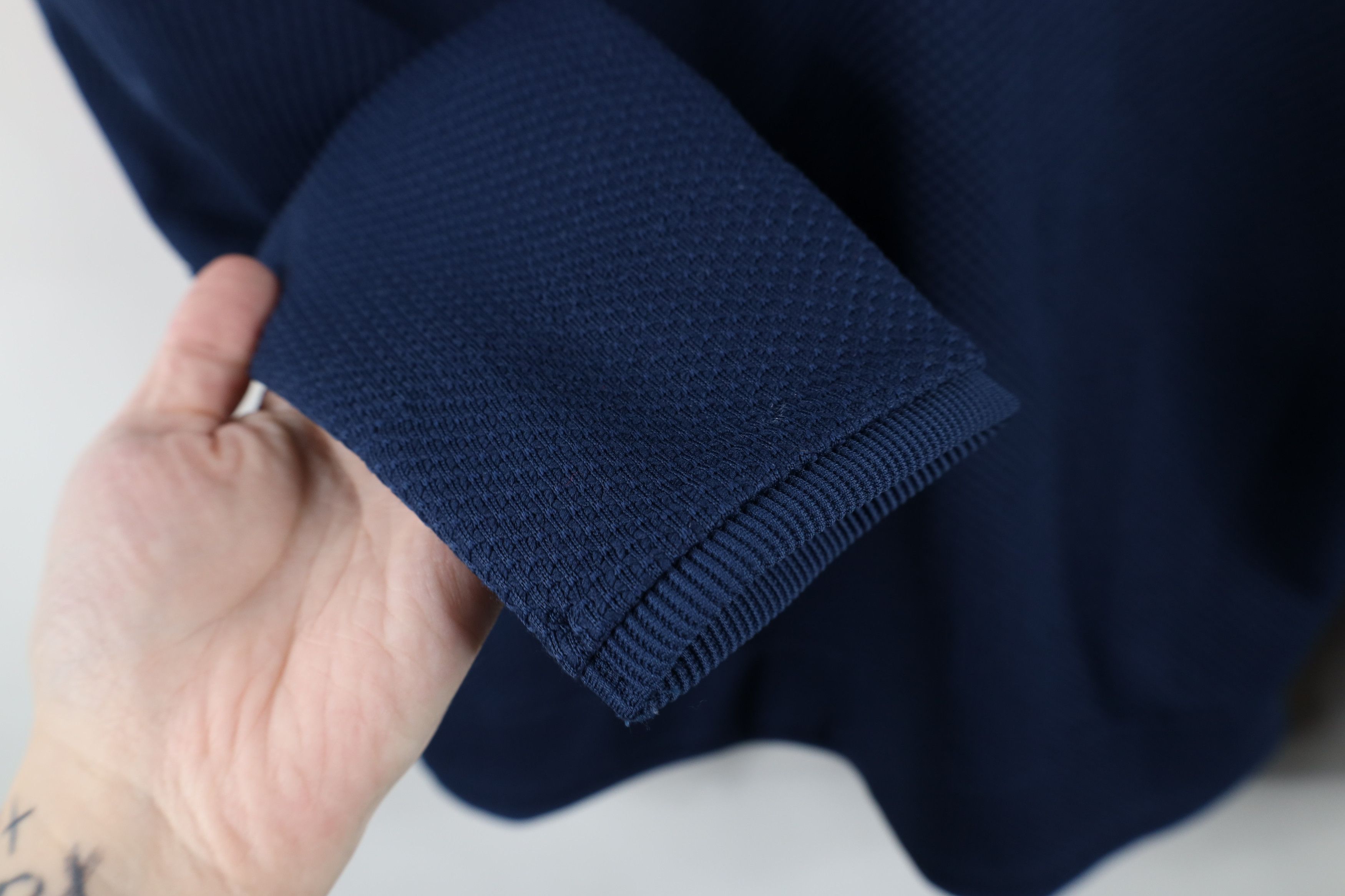 Under Armour × Vintage Under Armour ColdGear Thermal Knit Pullover Top Jacket Blue Size US M / EU 48-50 / 2 - 7 Thumbnail