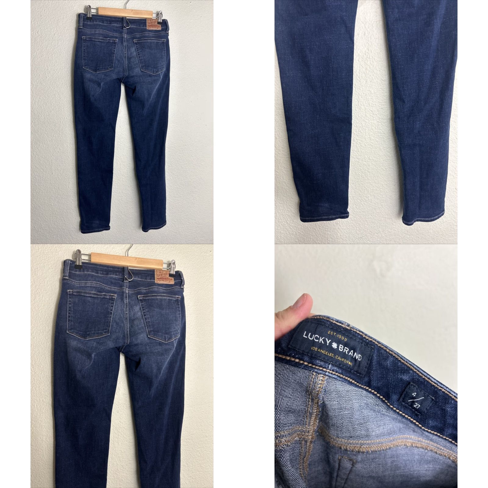Lucky Brand Lucky Brand Lolita Skinny Jeans Dark Wash Womens Size 4 29x30 Pants Skinny Jeans Women Color Blue 90s Style Size 27" / US 4 / IT 40 - 8 Thumbnail