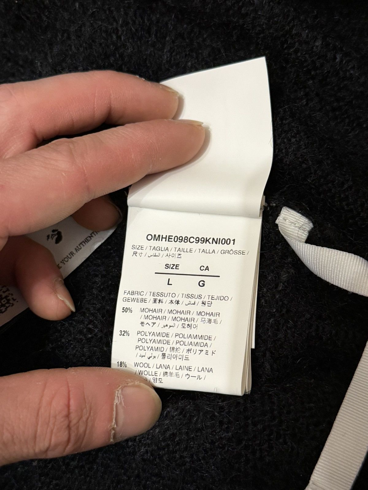 Off-White Off-White Diag Arrow Mohair Knit Sweater Gradient Size L Size US L / EU 52-54 / 3 - 8 Thumbnail