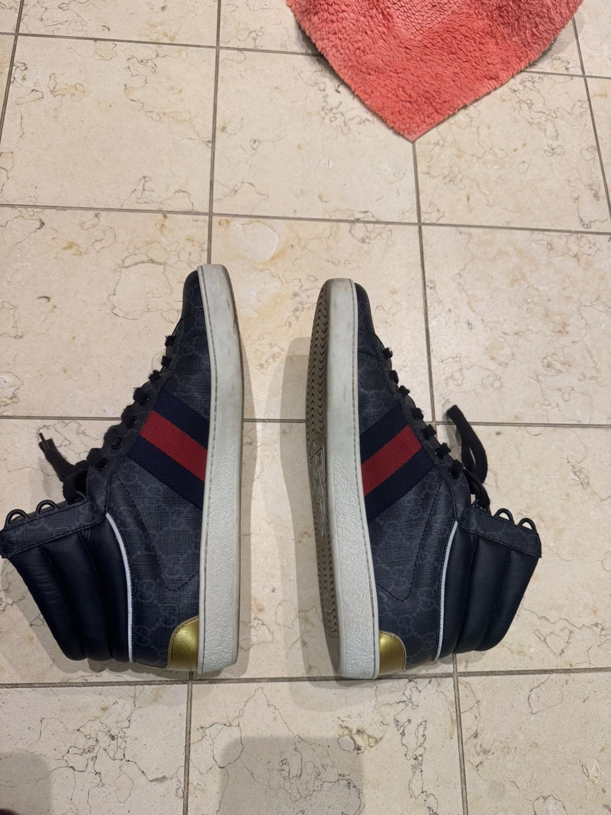 Gucci Gucci Black High Top Sneaker for Men and Women Size US 8 / EU 41 - 3 Thumbnail