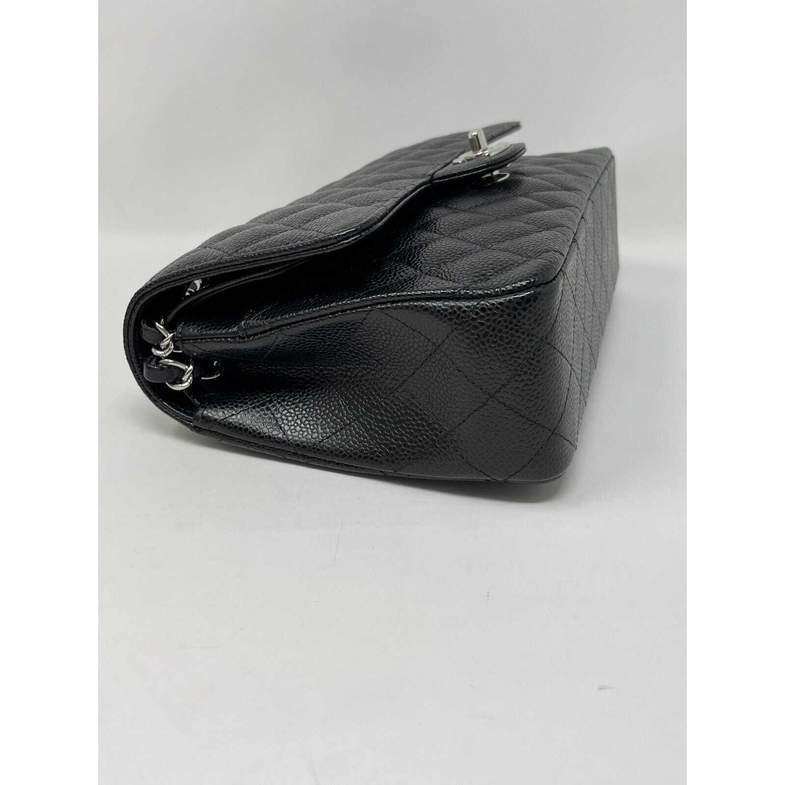 Chanel Chanel Classic Double Flap Medium Caviar SHW UNUSED Size ONE SIZE - 9 Thumbnail