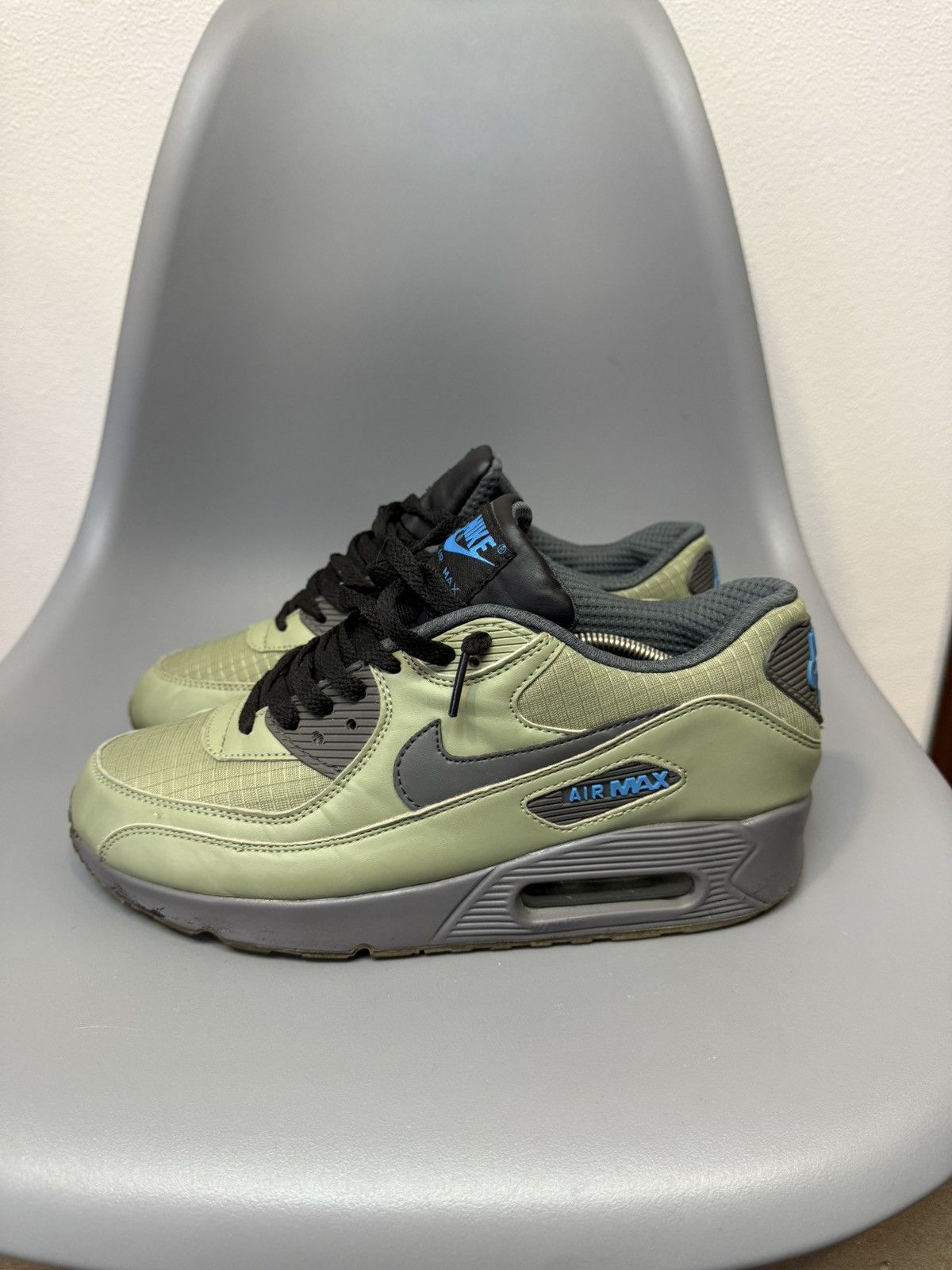 Nike Vintage Nike Air Max 90 Green Size US 8 / EU 41 - 1 Thumbnail
