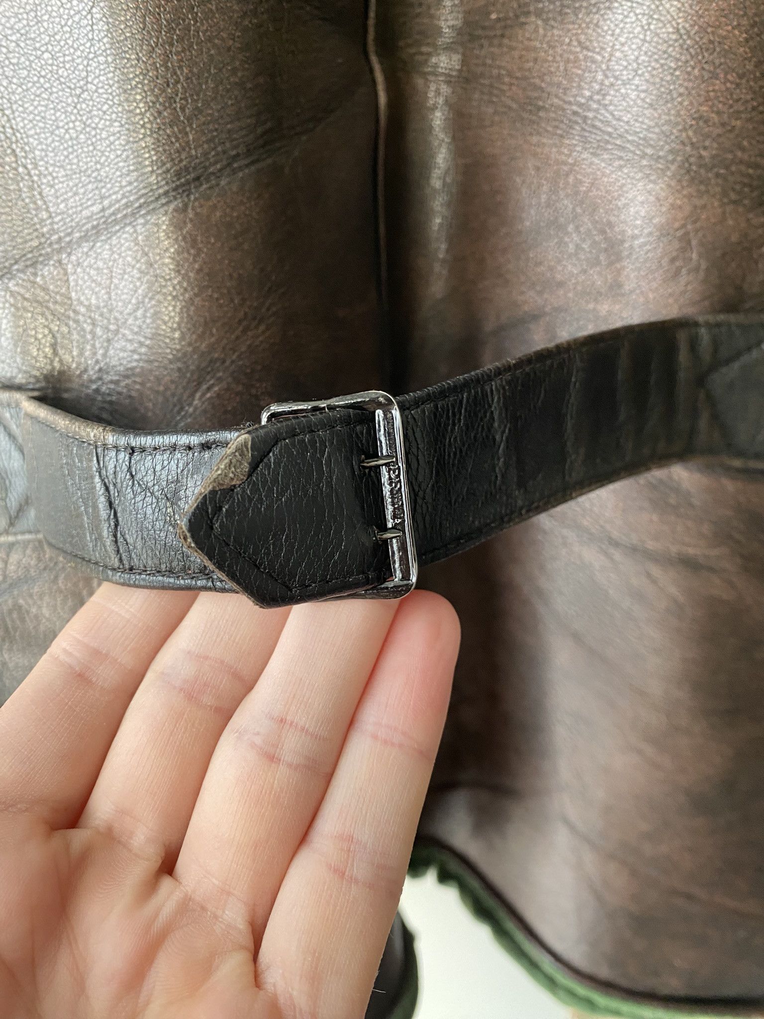 Vintage 1960s - Buckleback Leather Jacket - Made in Sweden Size US XL / EU 56 / 4 - 14 Thumbnail