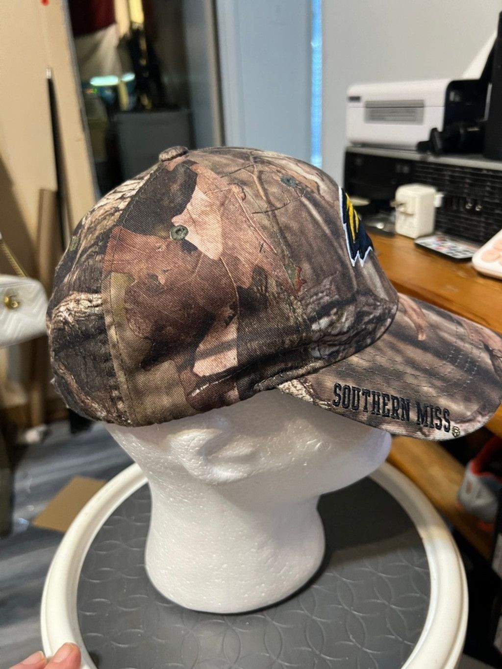 Russell Athletic Men's Russell Camo Southern Miss Baseball Cap One Size Size ONE SIZE - 4 Thumbnail