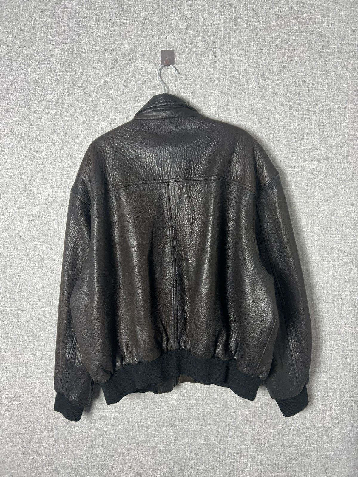 Genuine Leather Vintage Brown Leather Aviator Jacket Utility Pilot Bomber Size US L / EU 52-54 / 3 - 13 Thumbnail