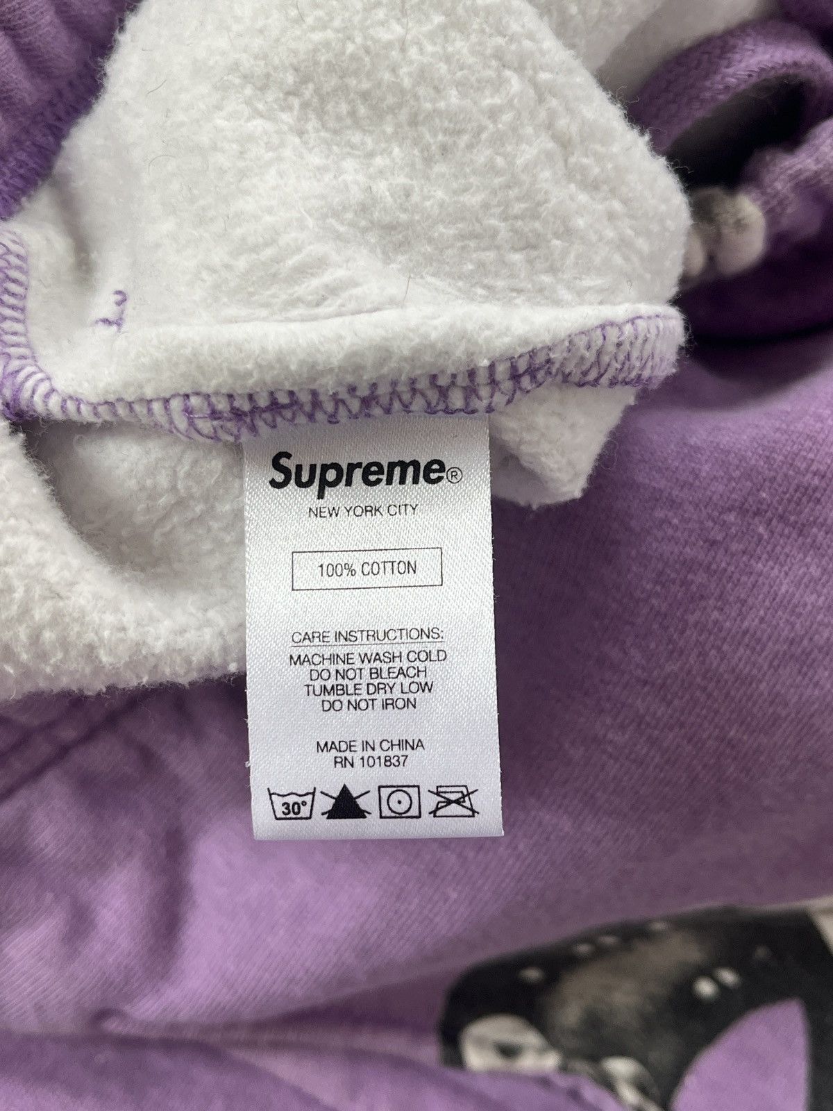 Supreme Supreme studded/spiked collar sweatpants S purple NWOT Size US 32 / EU 48 - 9 Thumbnail