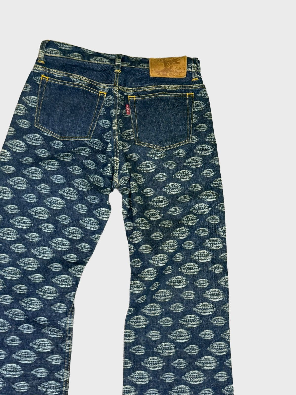 Japanese Brand Flare OZONE COMMUNITY Overpinted Hysteric Glamour Style Size US 28 / EU 44 - 9 Thumbnail