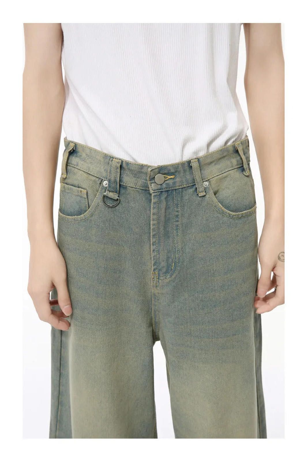 Other Light Wash Wide Denim Jeans Size US 32 / EU 48 - 10 Thumbnail