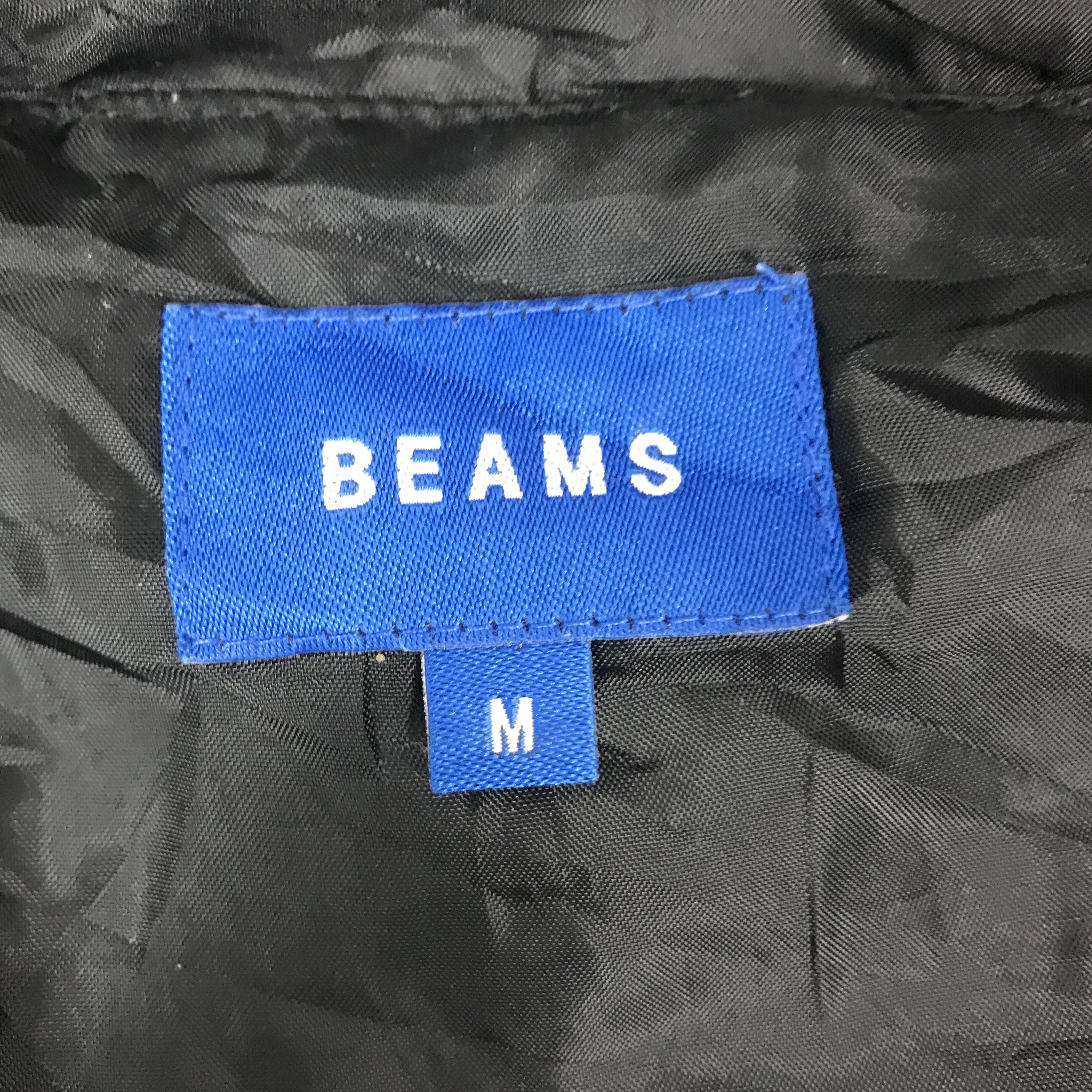 Beams Japan BEAMS JAPAN NAVY WOOL DESIGN PUFFER JACKET K76B1 Size US M / EU 48-50 / 2 - 8 Thumbnail