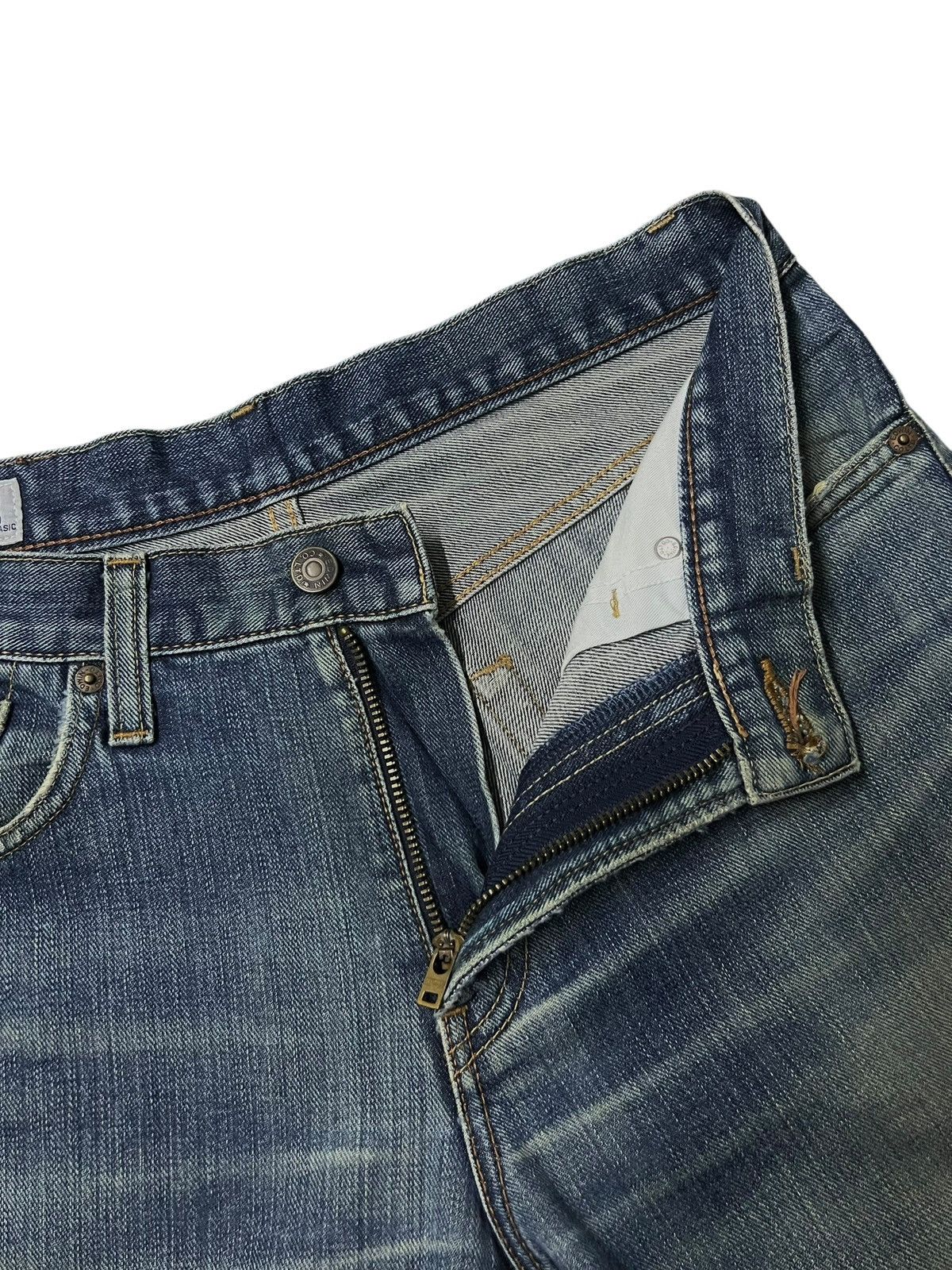 Edwin Vintage Edwin 403 Japan - Faded Mud Wash Straight Leg Jeans Size US 31 - 10 Thumbnail