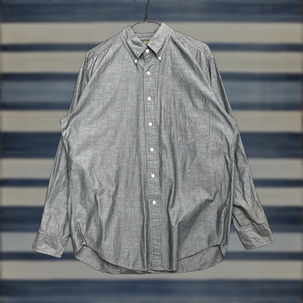 J.Crew J Crew Shirt Mens Medium Blue Chambray Oarsman Button Up Denim Casual Cotton Size US M / EU 48-50 / 2 - 1 Thumbnail