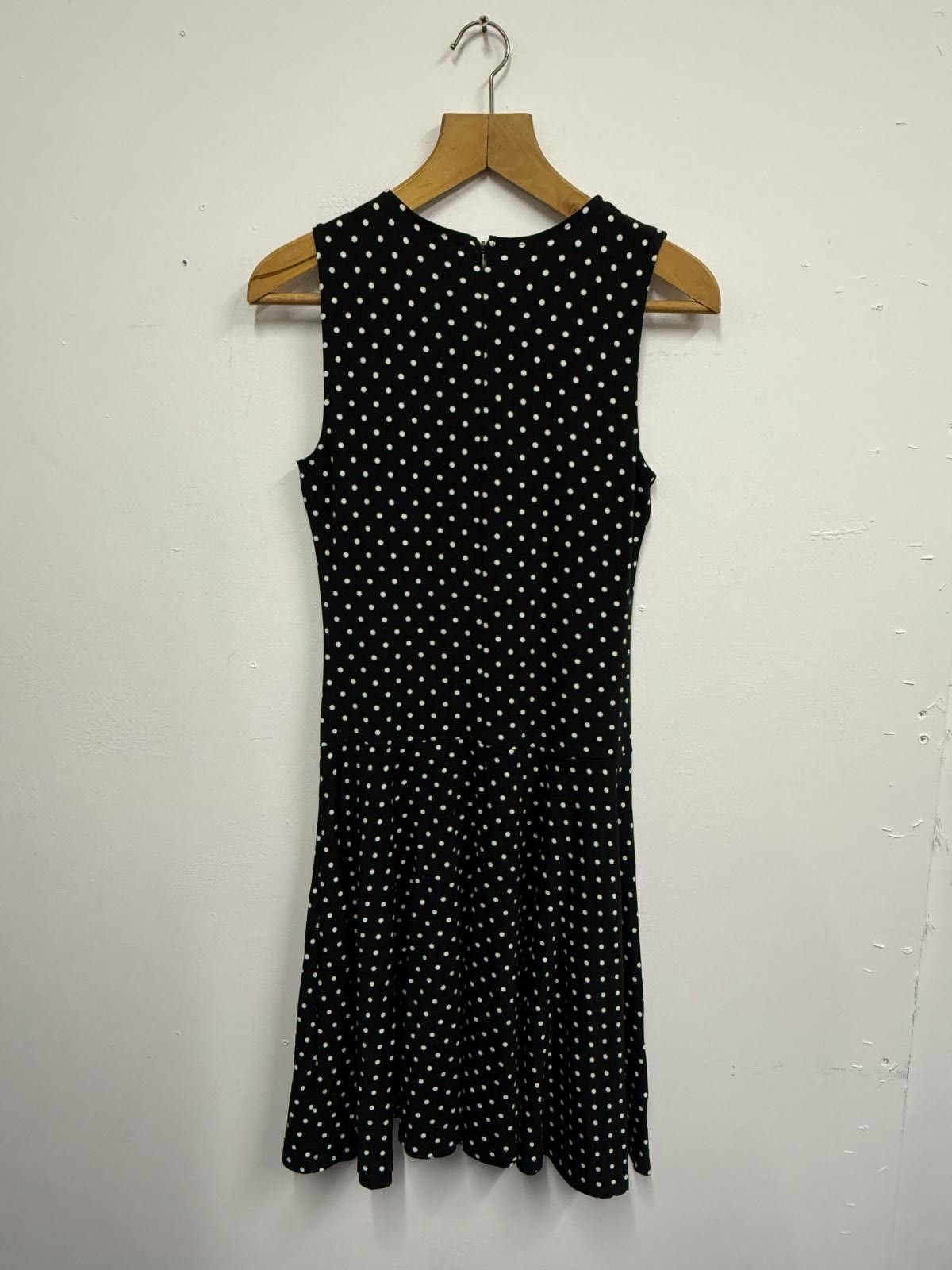 Lauren Ralph Lauren Lauren Ralph Lauren Black and White Polka Dot Midi Dress Size S / US 4 / IT 40 - 2 Thumbnail