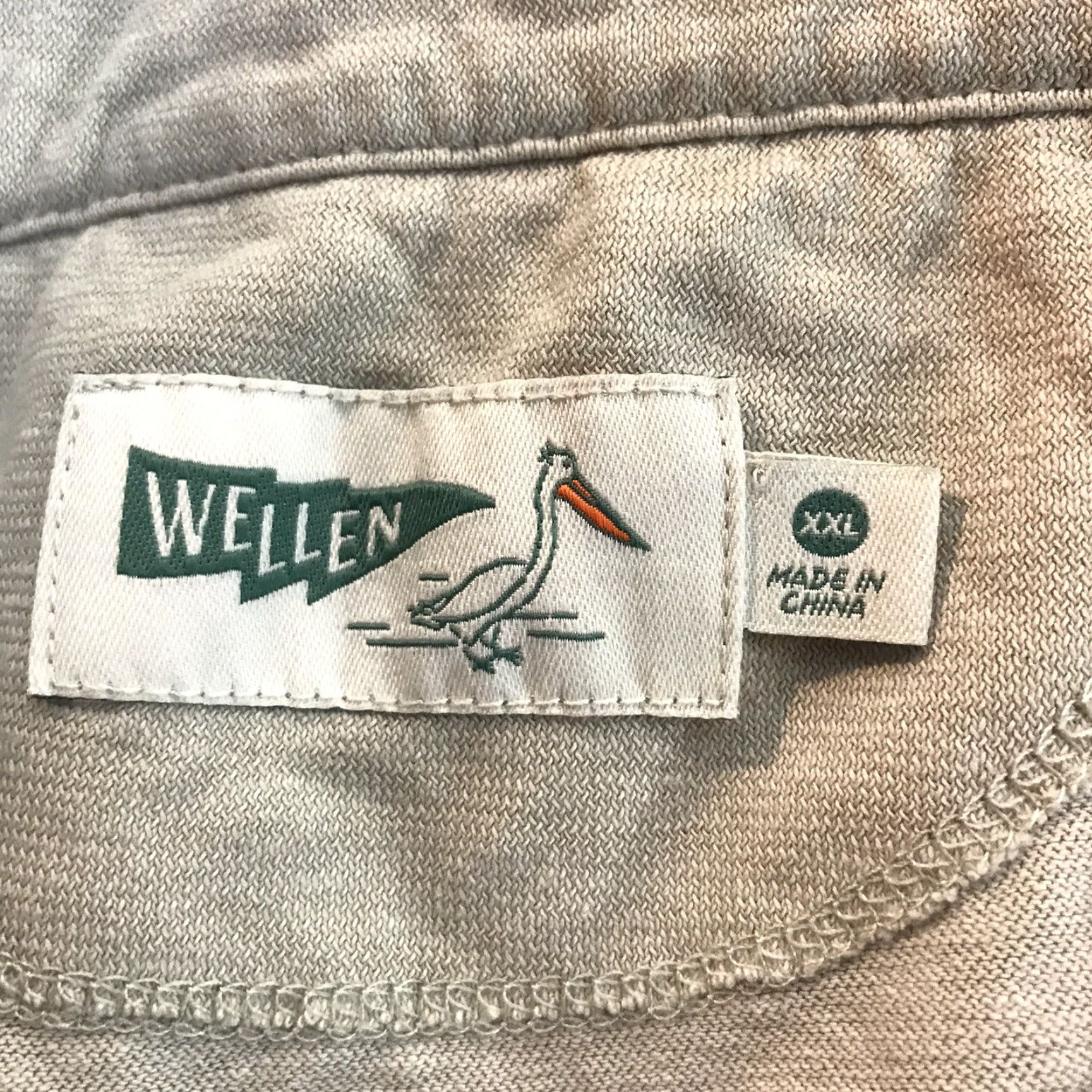 Vintage Wellen Mens Polo Shirt 2XL Short Sleeve Cotton Hemp Beige Casual Classic Summer Size US XXL / EU 58 / 5 - 7 Thumbnail