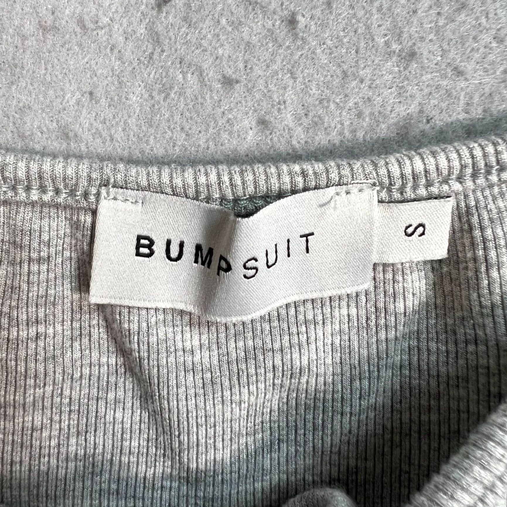 Vintage Bumpsuit Womens Maxi Dress Size S Gray Ruched Front Maternity Size S / US 4 / IT 40 - 3 Thumbnail