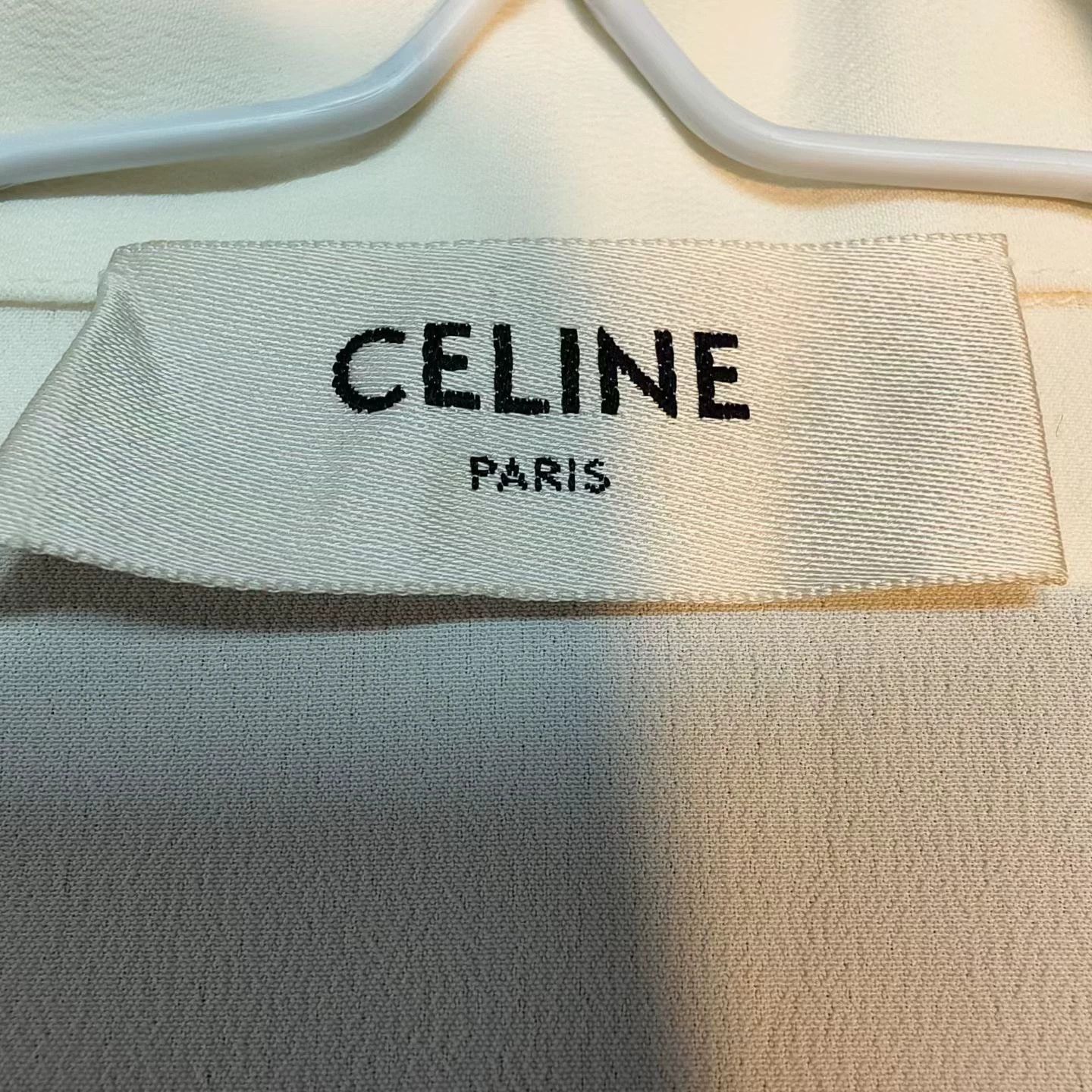 Celine Celine beige shirt with gold buttons Size XS / US 0-2 / IT 36-38 - 3 Thumbnail
