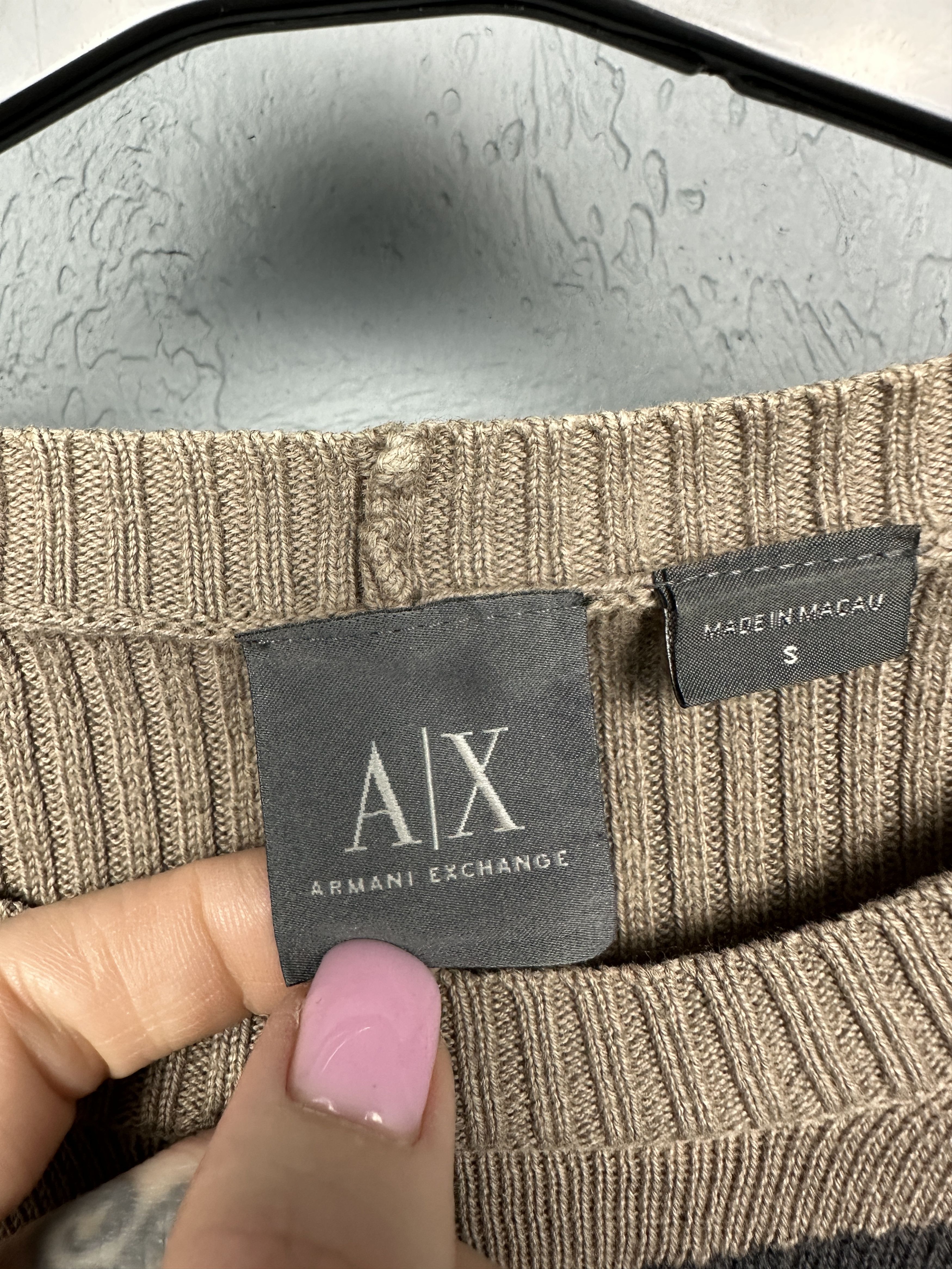 Armani × Armani Exchange × Vintage Armani Exchange Vintage Mens Crew Neck Sweater Size US S / EU 44-46 / 1 - 4 Thumbnail