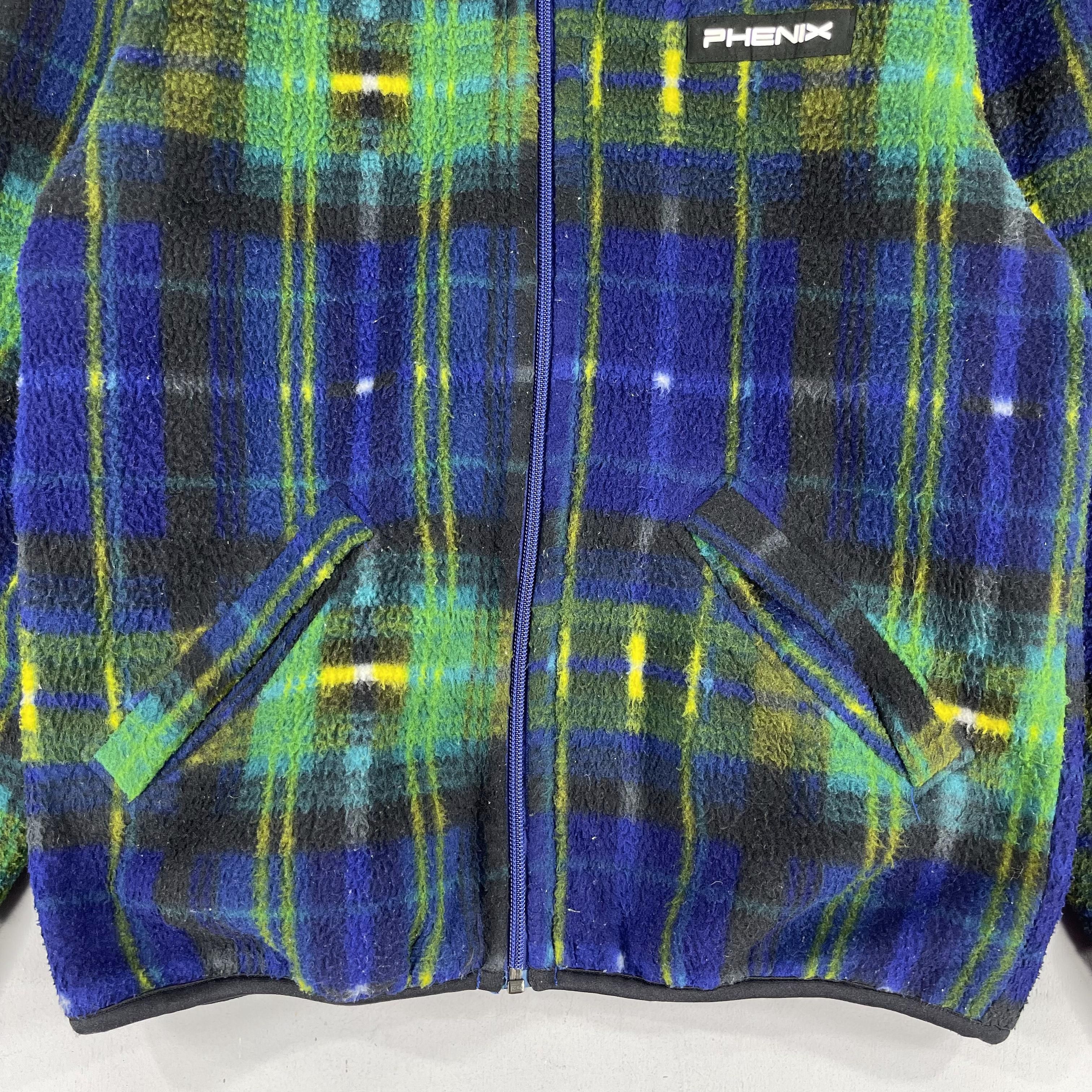 Phenix × Vintage Vintage 90's PHENIX Polartec Plaid Tartan Fleece Jacket Size US M / EU 48-50 / 2 - 3 Thumbnail