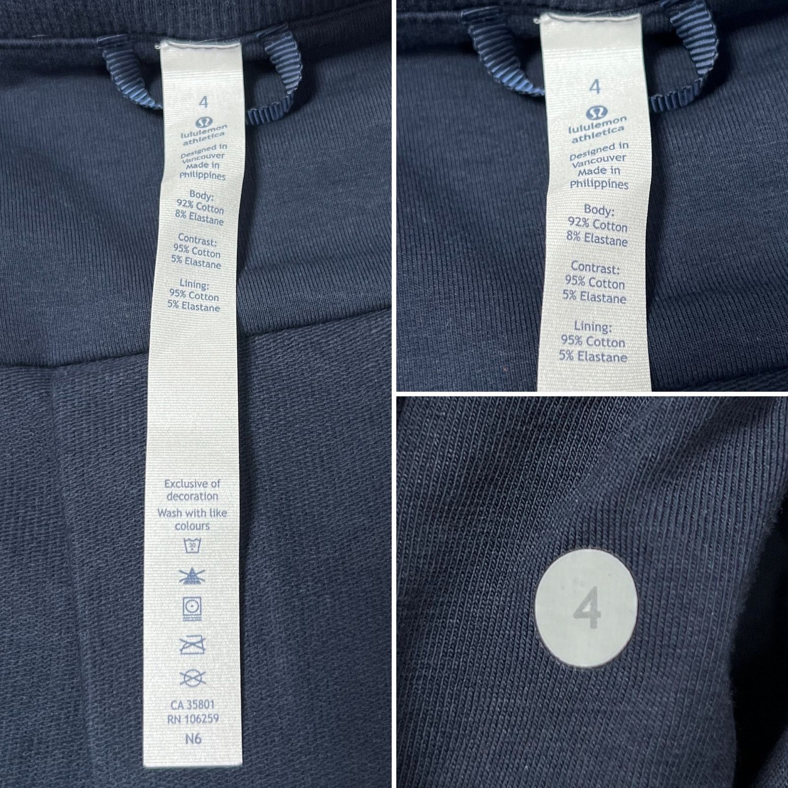 Lululemon Lululemon Belle Wrap Jacket Inkwell Navy French Terry Size 4 Size S / US 4 / IT 40 - 3 Thumbnail