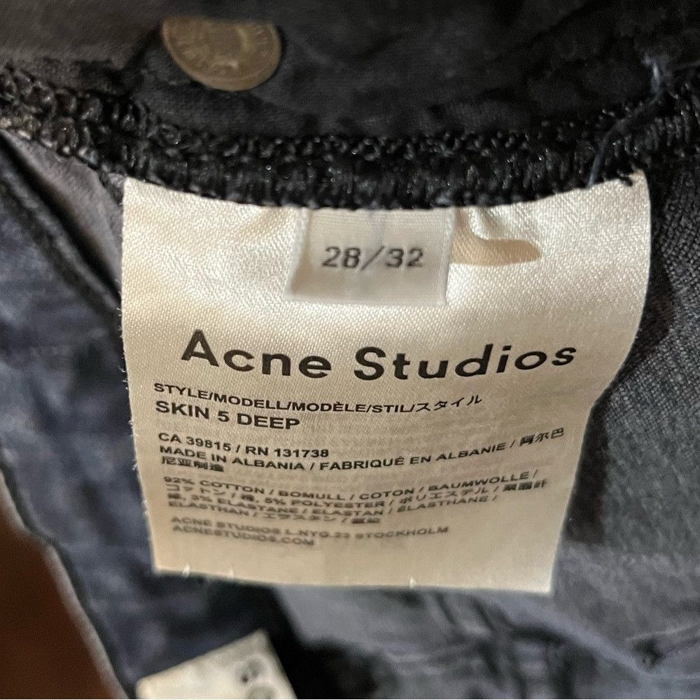 Acne Studios Acne Studios Skin 5 Deep Skinny Jeans Size 28" / US 6 / IT 42 - 4 Thumbnail