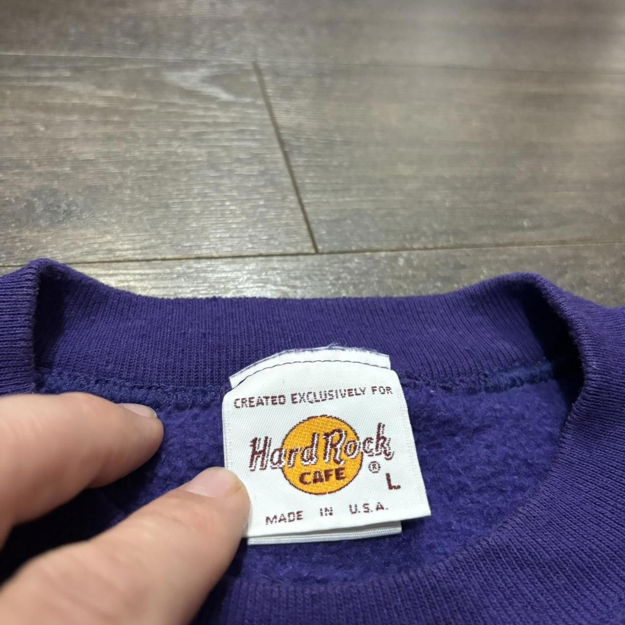 Hard Rock Cafe Vintage Hard Rock Cafe Las Vegas Crewneck Sweatshirt 90s L Size US L / EU 52-54 / 3 - 5 Thumbnail