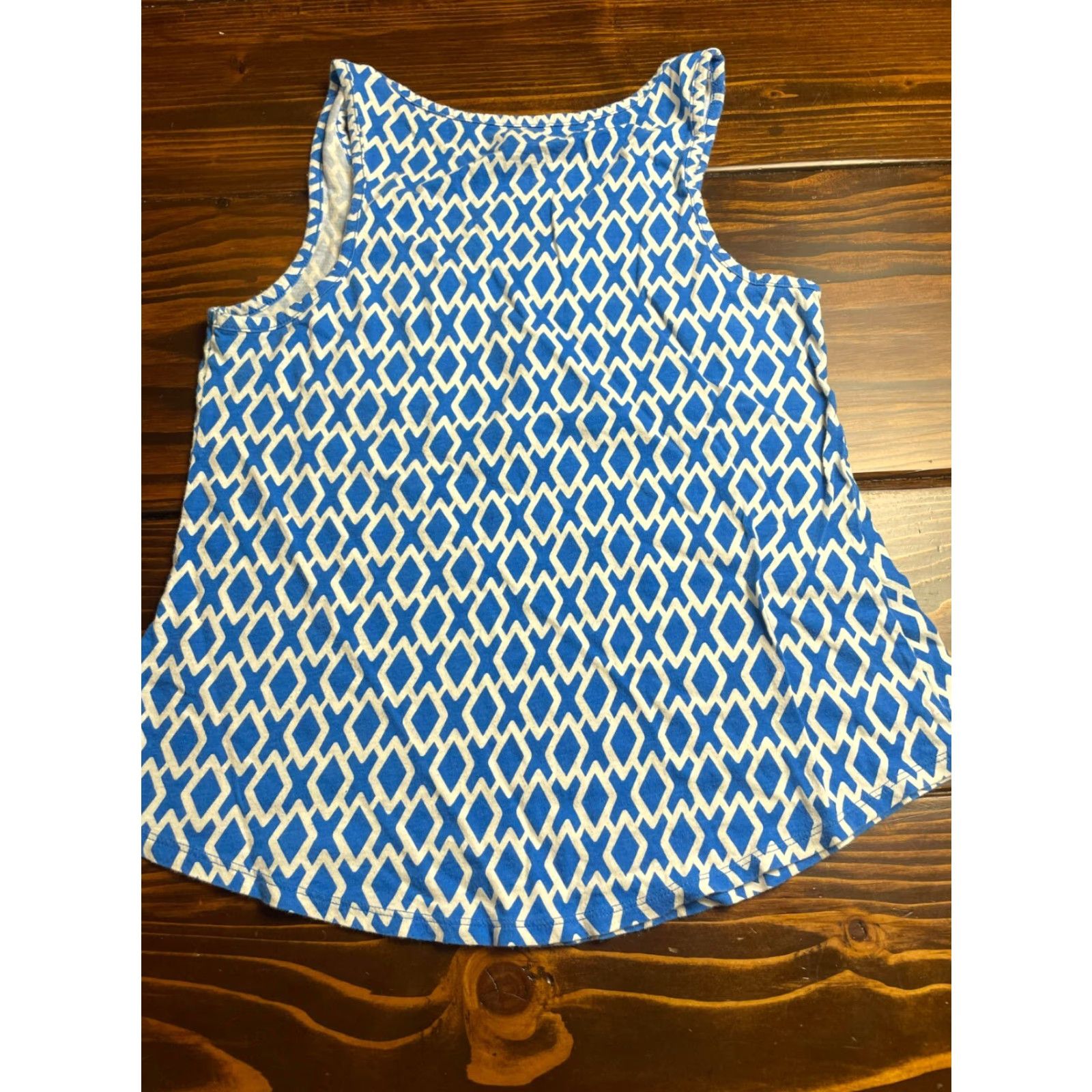 Gap Gap Tank Top Womens Size Small Blue White Sleeveless Scoop Neck Casual Accessories No N/A Size S / US 4 / IT 40 - 2 Thumbnail