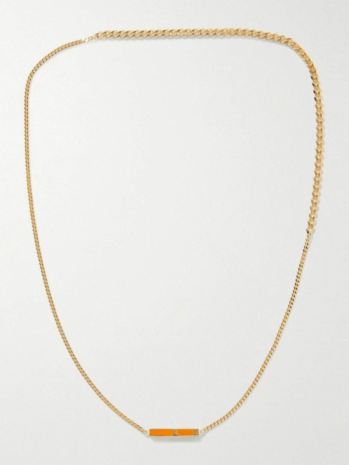 Bottega Veneta BOTTEGA VENETA ID orange & gold Sterling silver necklace q Size ONE SIZE - 2 Thumbnail