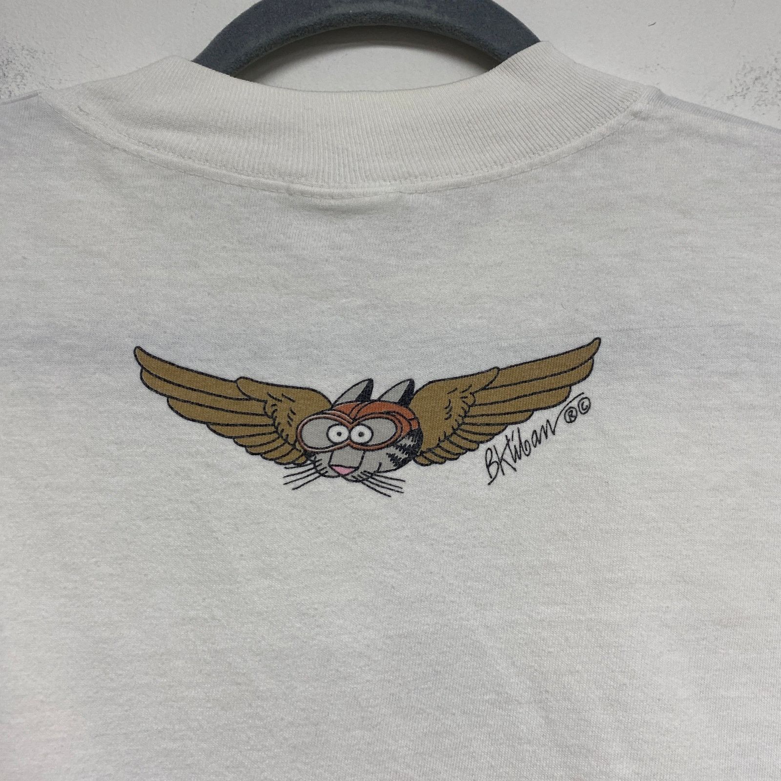 Vintage Vintage Crazy Shirt Hawaii B Kliban Flying Cat T Shirt Size US XL / EU 56 / 4 - 5 Thumbnail