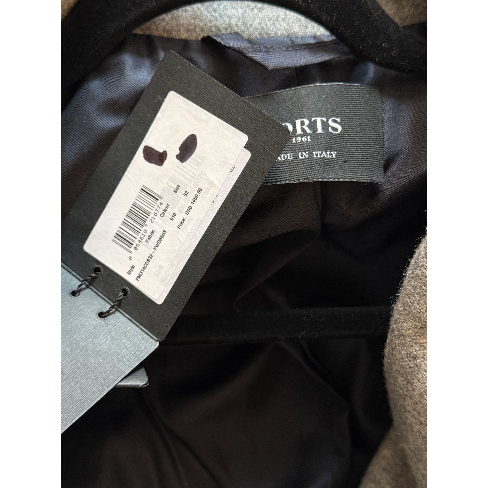 Ports 1961 Ports 1961 NWT Gray Wool Coat Size US L / EU 52-54 / 3 - 6 Thumbnail