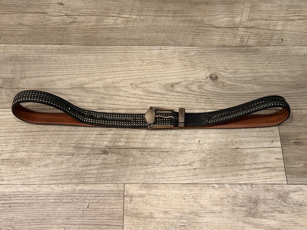 Balmain Decarnin FW 2010 Heavy Stud Leather Belt Size 36 - 3 Thumbnail