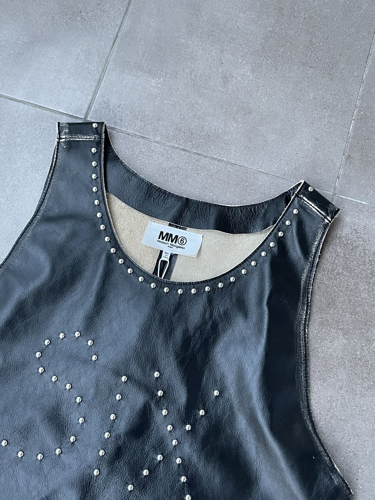 Maison Margiela !DS! SS22 Maison Margiela Studded "SIX" Leather Vest Top Size M / US 6-8 / IT 42-44 - 10 Thumbnail