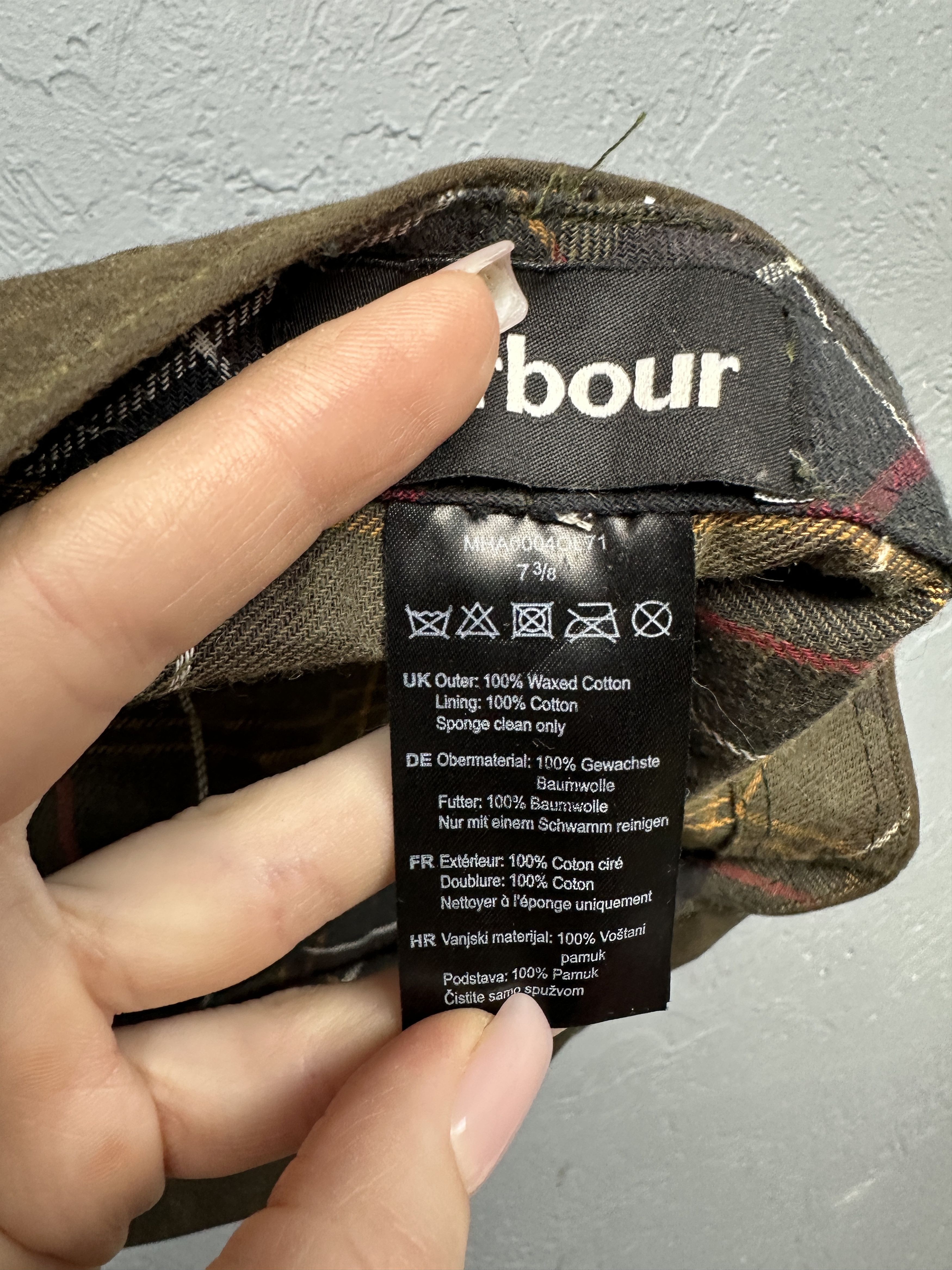Barbour Barbour Vintage Mens Wax Hat Cap Size ONE SIZE - 8 Thumbnail