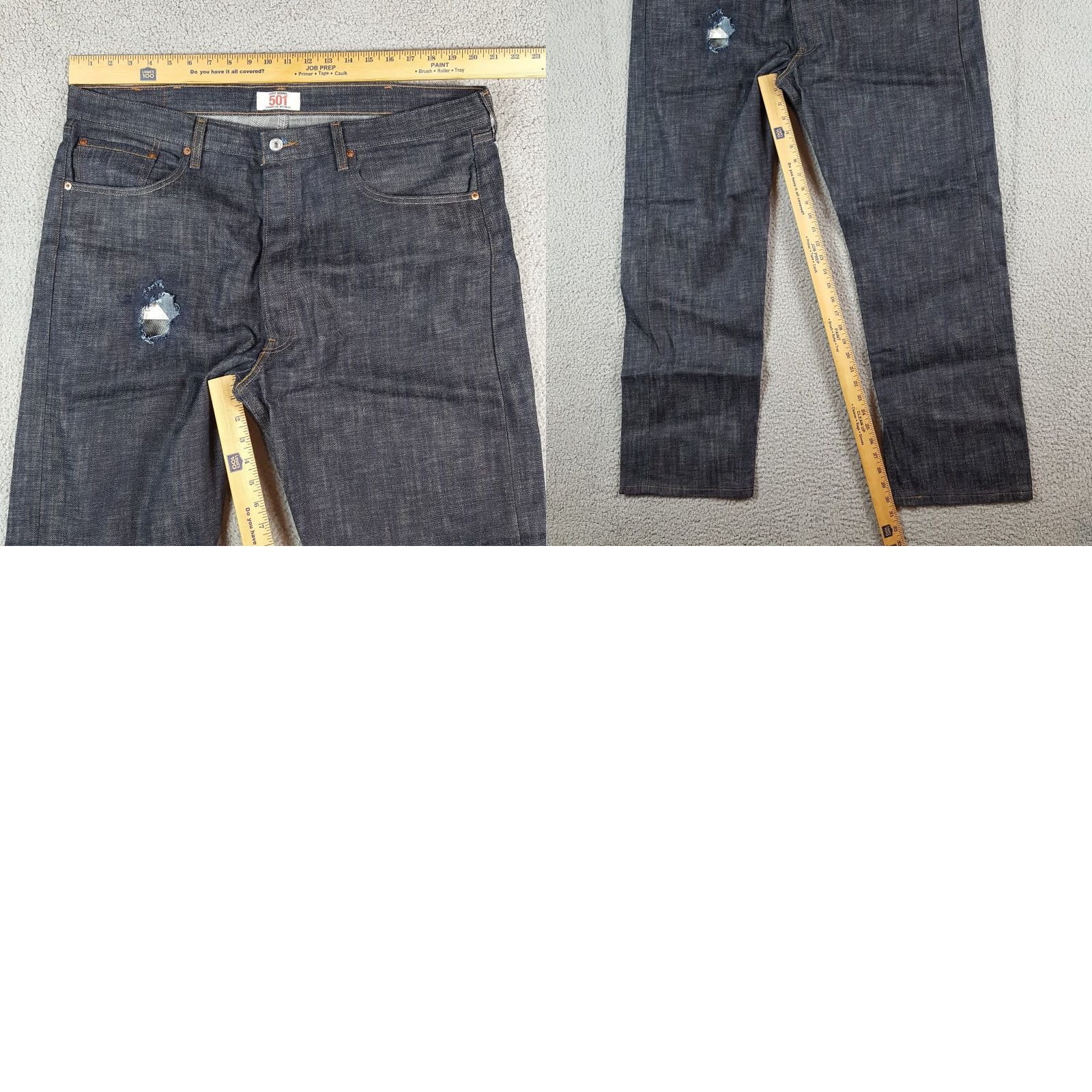 Levi's VINTAGE Levi's 501 Regular Fit Cowboy Dark Wash Button Fly 40x30 Denim Blue Jeans Jeans Men Blue Cotton 5-Pocket 90s Western Workwear Size US 40 / EU 56 - 9 Thumbnail