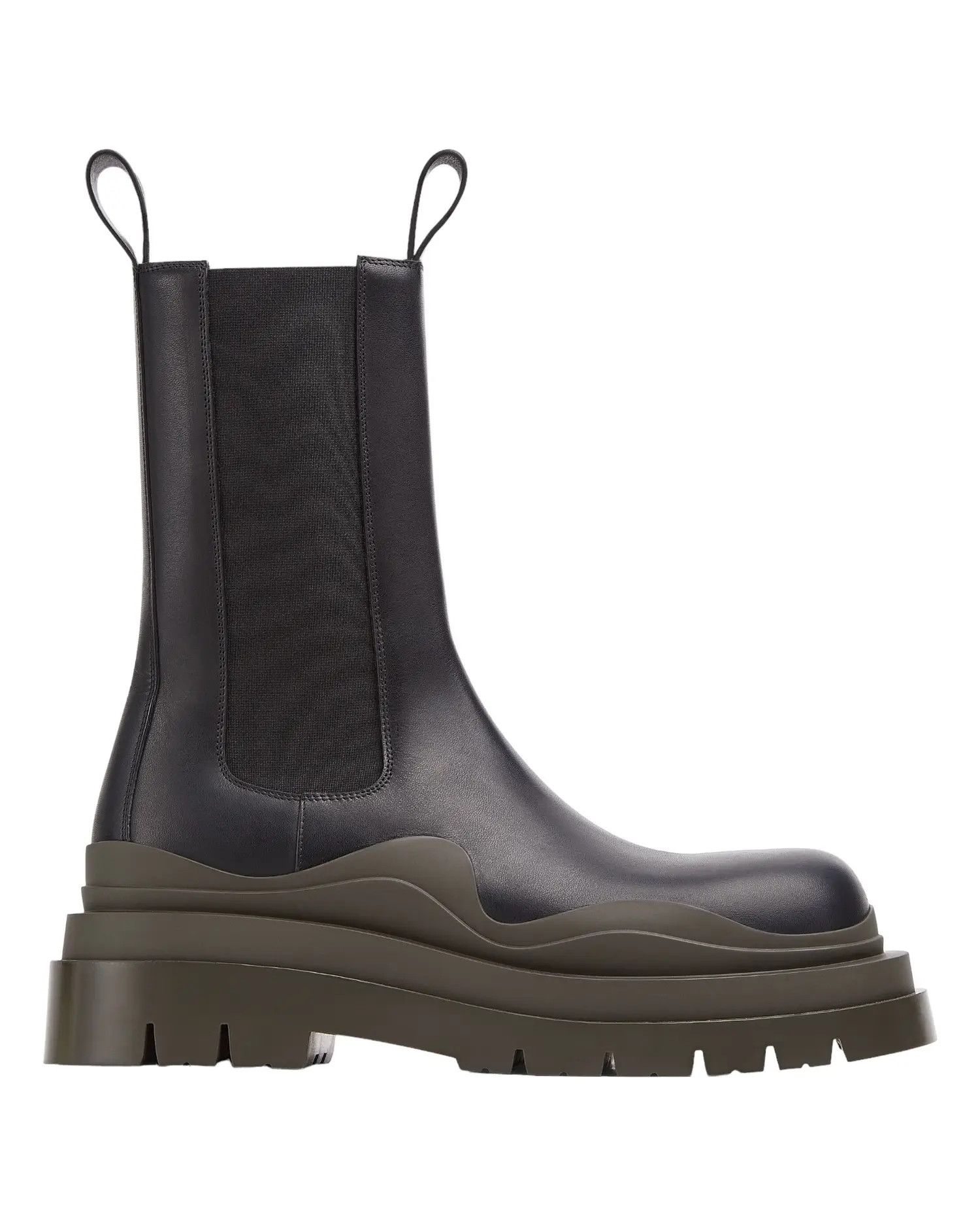 Bottega Veneta o1w1db10425 Tire Chelsea Boots in Black/Camping Size US 12 / EU 45 - 1 Thumbnail